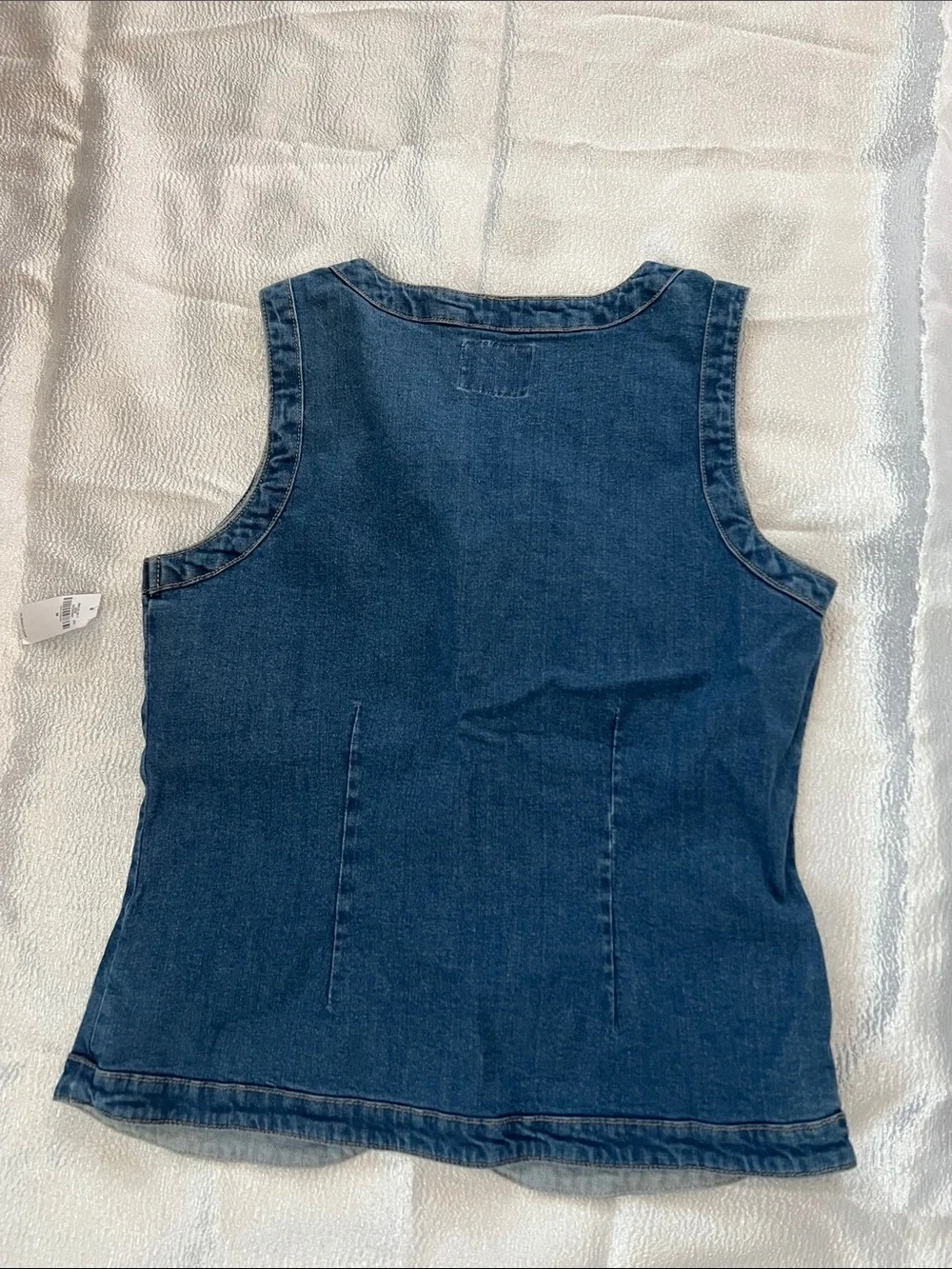 Old Navy Dark Blue Denim Button-Front Tank set with pants (size 4)
